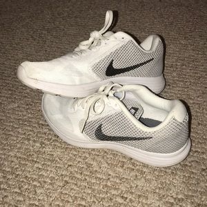 White Nike shoes